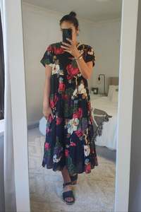 Dresses: Nula Dress - Navy Floral