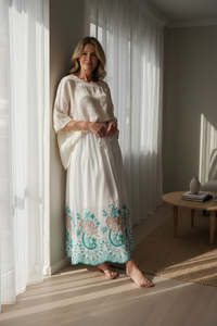Margot Embroidered Skirt - White