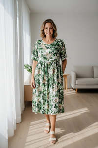 Green - Vintage China Dress