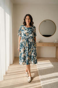 Blue - Vintage China Dress