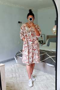 Abstract Swirl Tunic/Dress - Autumn