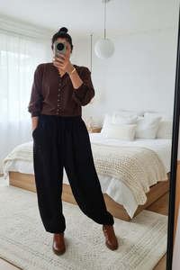 Pants Skirts: PRE-ORDER Black Harem Pants