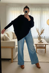 Asymmetrical Camille Poncho Top