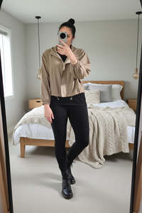 Raven Hooded Jacket - Warm Tan