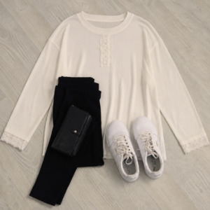 Amelia LS Top - White