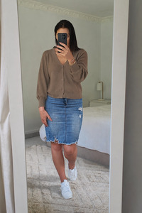 All Nooz Cardis: Mocha - Narelle button up Cardi