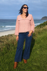 All Nooz Cardis: Lucia Knit Cardi - Misty Rose