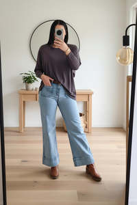 Lizzy Stretch Denim Jeans - Light Blue