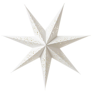 Ikea: Ikea Strala Lamp Shade Star 70cm, White