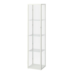 Ikea Blåliden Glass-Door Cabinet, White, 35x32x151cm