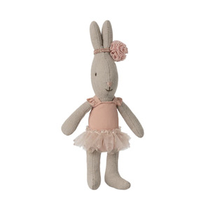 Other Soft Toys: Maileg Rabbit Micro Ballet Suit and Skirt Rose PRE-ORDER