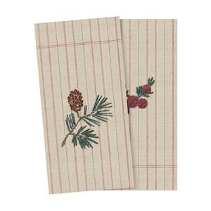 Tableware: Maileg Napkin Brindille de Noël, Large