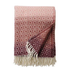 Mothers Day 12 5: Klippan Havanna 100% Wool Throw, Multi Pink