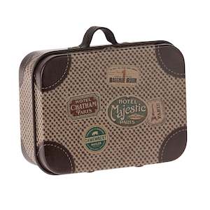 Maileg Cards Serviettes Bags: Maileg Suitcase, Micro Off White
