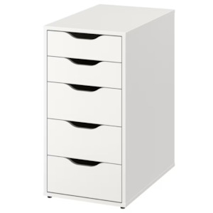 Back To School 2023: Ikea Alex 5-Drawer Unit, 36x70cm, White