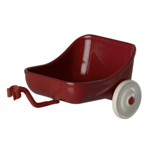 Maileg Abri A Tricycle Collection: Maileg Tricycle Trailer Mouse Red