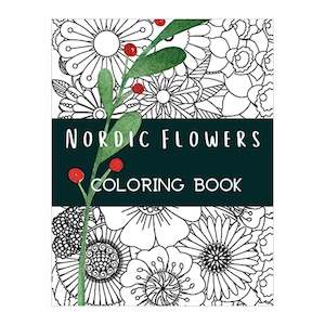 Nordic Flowers, Colouring Book