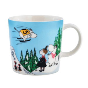 Moomin Mug by Arabia, Ski Jumping LIMITED EDITION