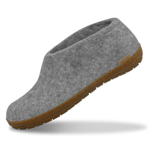 Glerups The Shoe Grey - Honey Rubber Sole