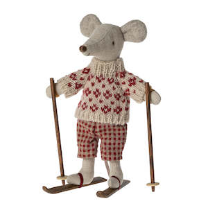 Mothers Day 12 5: Maileg Winter Mouse with Ski Set, Mum