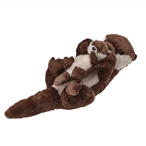 Ikea: Ikea Skosgduva Otter with baby Soft Toy