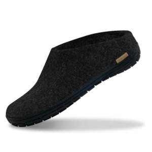 Glerups The Slip-On Charcoal - Black Rubber