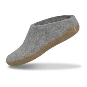 Glerups The Slip On Grey - Leather Sole