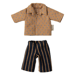 Maileg Shirt and Striped Pants Dad Mouse