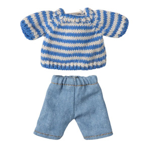 Maileg Knitted Sweater and Pants Big Brother Mouse