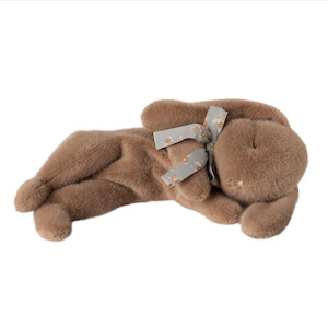 Maileg Bunny Plush Sleeping Small, Brown