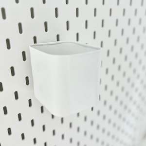 Back To School 2023: Ikea Skadis Single Container, White