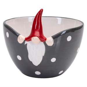 Sale: Peek-a-Boo Santa Bowl, Grey, 10cm