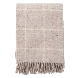 Klippan Vinga 100% Wool Throw, Beige