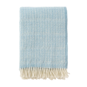 Klippan Porto 100% Wool Throw, Blue