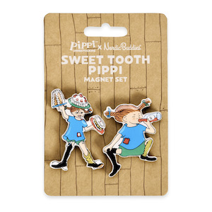 Pippi Longstocking Magnet Set of 2, Sweet Tooth Pippi