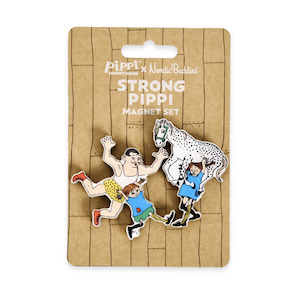 Pippi Longstocking Magnet Set of 2, Strong Pippi