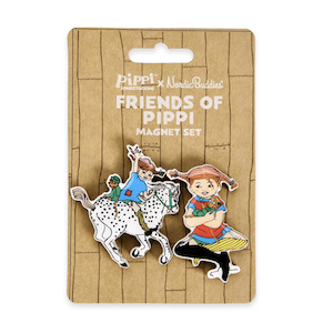 Pippi Longstocking Magnet Set of 2, Friends of Pippi
