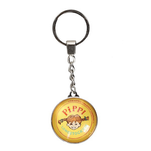 Pippi Longstocking Key Ring, Logo Pippi