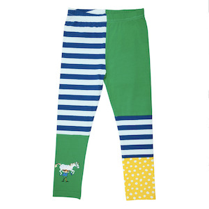 Pippi Longstocking Leggings Strong, Green-Blue