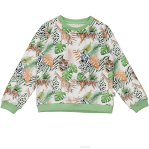 Ma-ia Jungle Kids' Sweatshirt, Green Multi