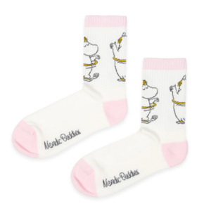 Adult Clothing Socks: Snorkmaiden Retro Tennis Women's Socks, White