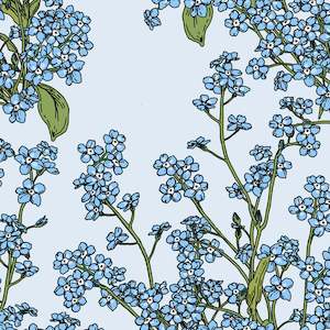 Forget Me Not Lemmikki Serviette 20-Pack, Large 33cm