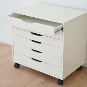 Back To School 2023: Ikea Alex 6-Drawer Unit on Wheels, 67x66cm, White