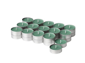 Ikea Hedersam Tea Light Candle, 30-Pack, Fresh Grass