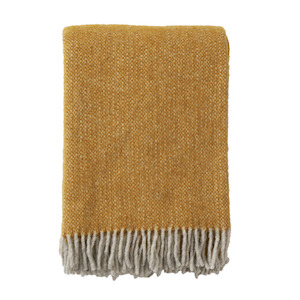 Klippan Vide 100% Swedish Wool Throw, Golden