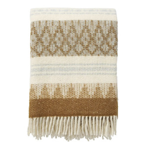 Klippan Freja 100% Swedish Wool Throw, Amber