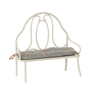 Maileg Vintage Bench Miniature, Off-White