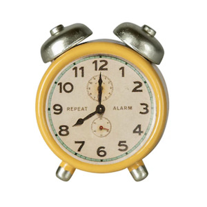 Maileg Alarm Clock Mouse, Yellow