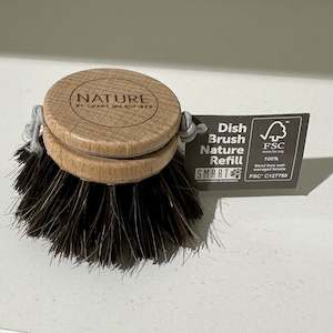 Smart Nature Replacement Dish Brush Head, Horse Hair