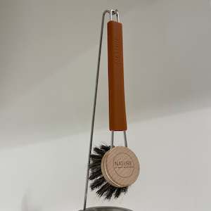 Smart Nature Dish Brush Horse Hair, Rust